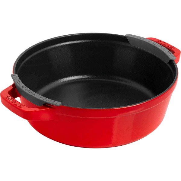 STAUB Набір із 3 тарілок + кришка 24 см червоний