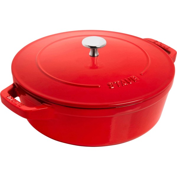 STAUB Набір із 3 тарілок + кришка 24 см червоний