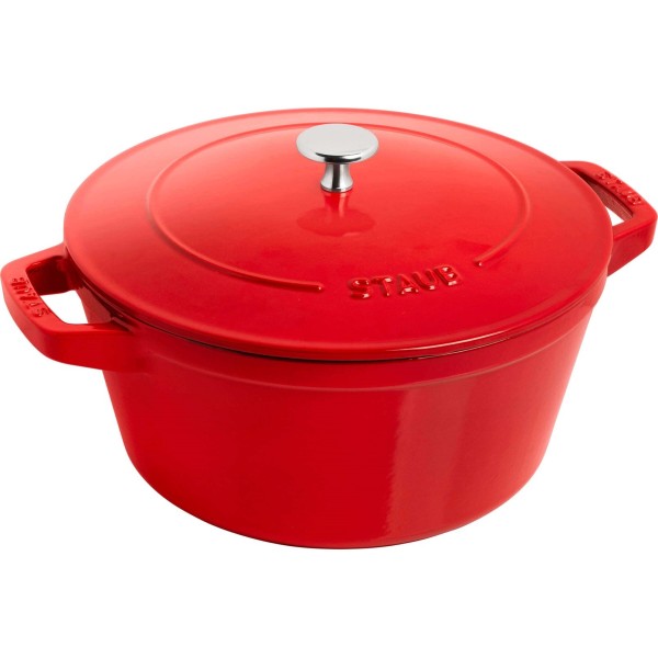 STAUB Набір із 3 тарілок + кришка 24 см червоний