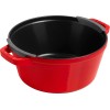 STAUB Набір із 3 тарілок + кришка 24 см червоний