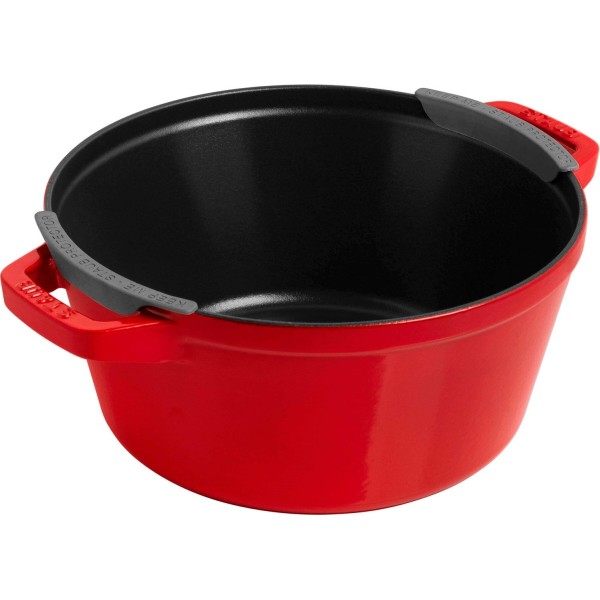 STAUB Набір із 3 тарілок + кришка 24 см червоний