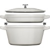 STAUB Набір із 2 тарілок + кришка 24 см трюфель