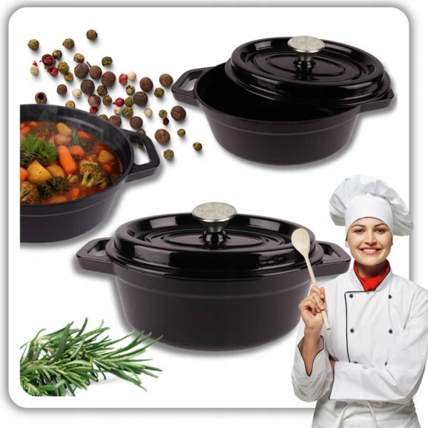 Brytfanna emaliowana żeliwna HAGE (2,85 l)