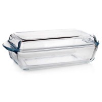 СКЛЯНА ДЕКО ДЛЯ ЗАПІКАННЯ, СТІЙКА ДО ЖАХОВКИ, 4,1 Л З КРИШКОЮ