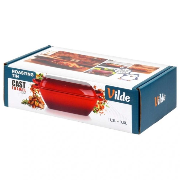 Емальована чавунна жаровня зі сковородою 3,5/1,5 л CAST LINE 279094