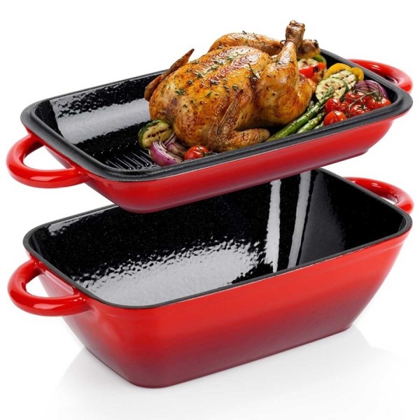 Емальована чавунна жаровня зі сковородою 3,5/1,5 л CAST LINE 279094