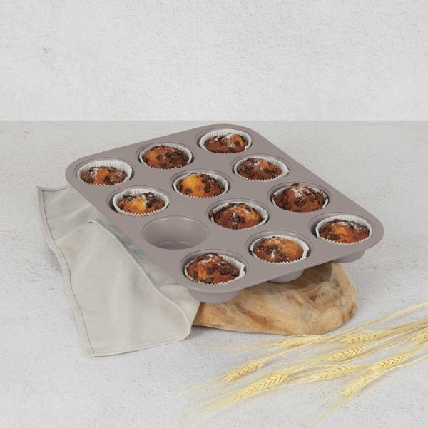 ТИТАНОВА ФОРМА ДЛЯ МАФІНІВ НА 12 КЕКСІВ BERLINGER HAUS BH-7947 ТАУП