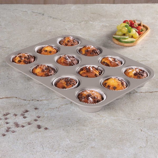 ТИТАНОВА ФОРМА ДЛЯ МАФІНІВ НА 12 КЕКСІВ BERLINGER HAUS BH-7947 ТАУП