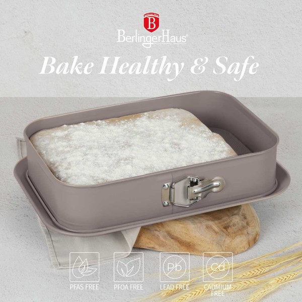 ТИТАНОВА ФОРМА 39x27 см BERLINGER HAUS BH-7943 СІРО-КОЛЬОРОВА