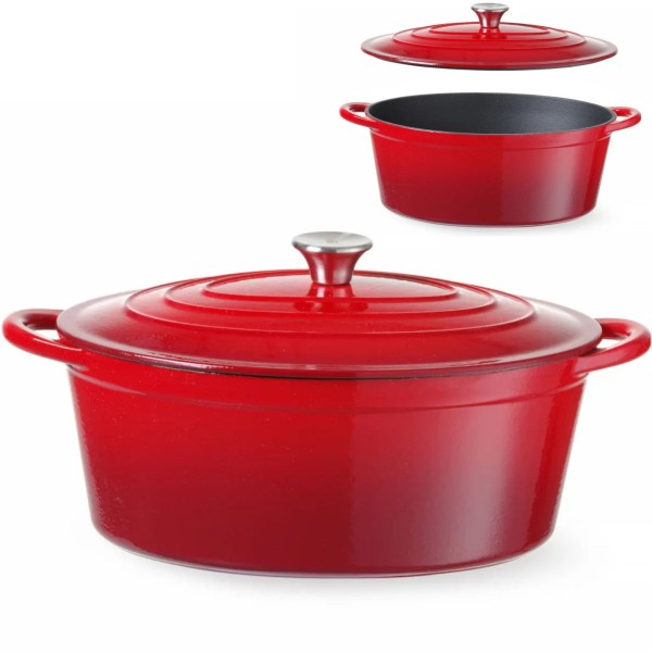 Garnek żeliwny emaliowany Hendi 626825 (6,88 l)