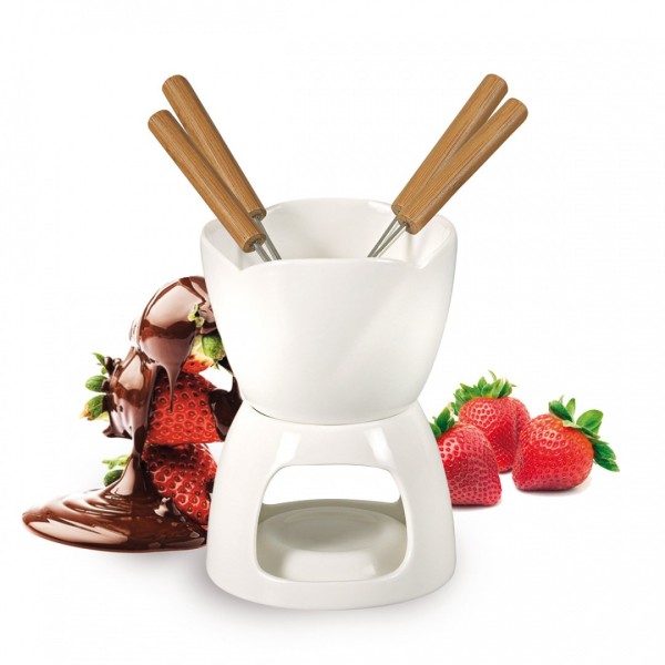 Zestaw do fondue czekoladowego BANQUET BIANCA (z 6 widelczykami)