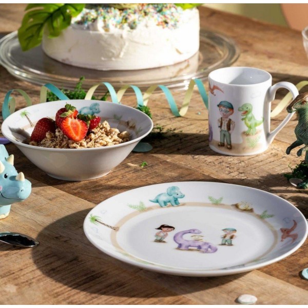 Набір 3 дитячих страви динозавр BAMBINI AVVENTURA - Леонардо