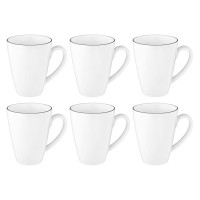 Набір SELTMANN LIDO BLACK LINE з 6 чашок з ручкою 350 мл