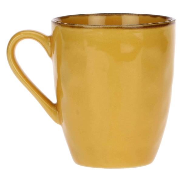 Набір із 4 чашок ROSE&TULIPANI CONCERTO OCRA з ручкою 430 мл