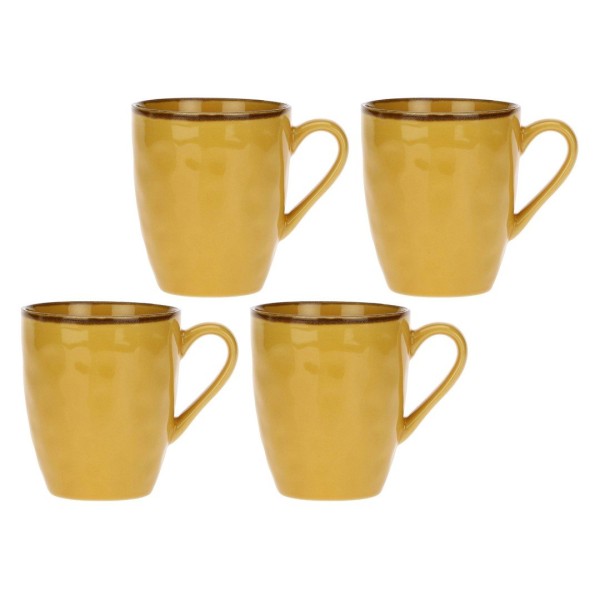 Zestaw kubków z uchwytem Rose&Tulipani CONCERTO OCRA (4 szt., 430 ml)