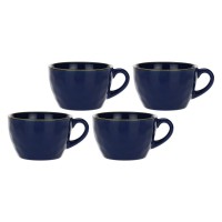 ROSE&TULIPANI CONCERTO BLU COBALTO Набір 4 чашки для сніданку 420 мл