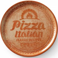 Talerz do pizzy Duralex Recipe Collection Brick Red (śr. 33 cm, zestaw 6 szt.)
