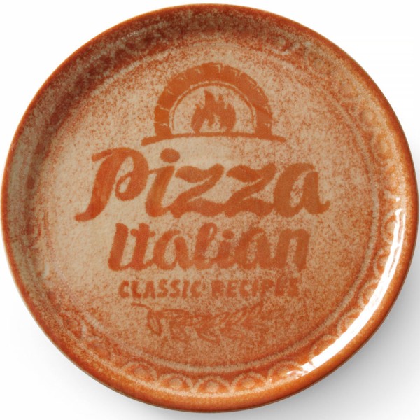 Talerz do pizzy Duralex Recipe Collection Brick Red (śr. 33 cm, zestaw 6 szt.)