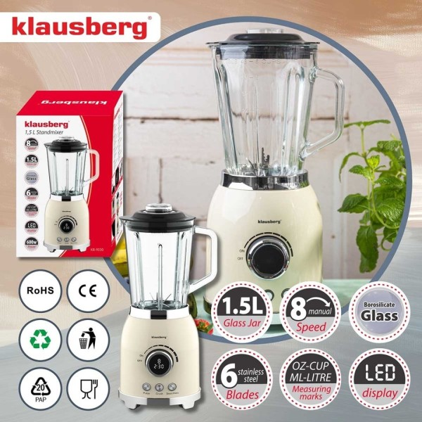 Blender kielichowy Klausberg KB-9030 (wyświetlacz led)