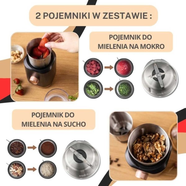 Elektryczny młynek do kawy i przypraw Klausberg KB-7992 (elektryczny)