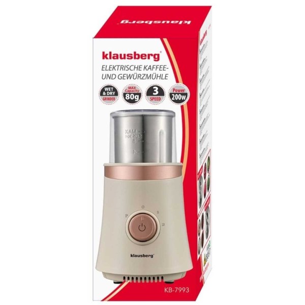 Elektryczny młynek do kawy i przypraw Klausberg KB-7993 (elektryczny)