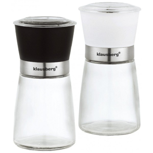 Набір з 2 каструльок для помелу з сіллю та перцем KLAUSBERG KB-7257