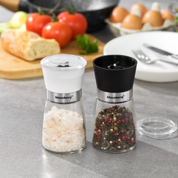 Набір з 2 каструльок для помелу з сіллю та перцем KLAUSBERG KB-7257