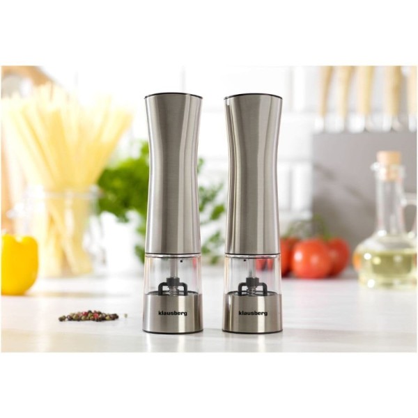 Набір електричних млинків для перцю та солі KLAUSBERG KB-7610