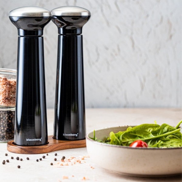 Набір сільничок KLAUSBERG KB-7705 з чорним перцем, сіллю, спеціями