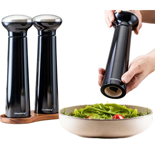 Набір сільничок KLAUSBERG KB-7705 з чорним перцем, сіллю, спеціями