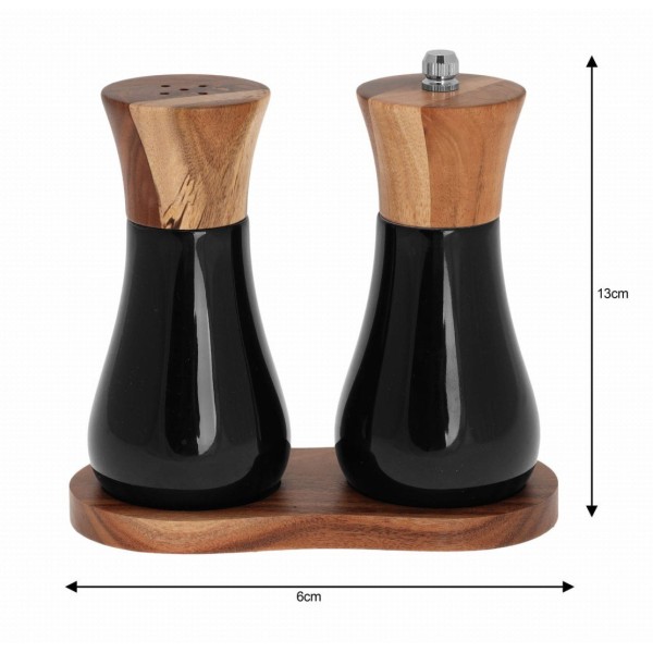 Набір для солі та перцю KLAUSBERG KB-7594 з акації та млинком