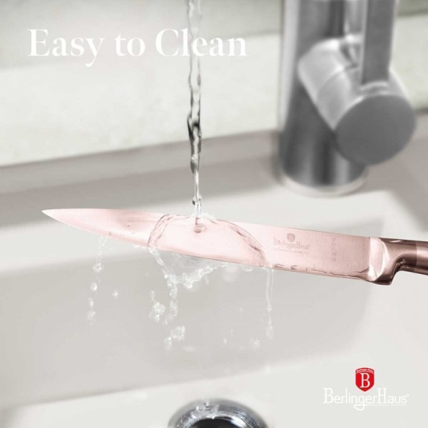 СТАЛЕВИЙ ФІЛЕЙНИЙ НІЖ BERLINGER HAUS 22 см BH-2937 РОЖЕВЕ ЗОЛОТО