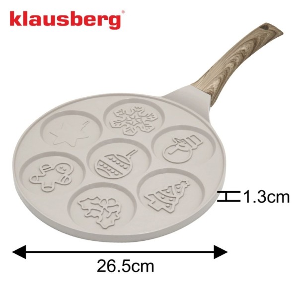 Patelnia do placków Klausberg KB-7970 (marmurkowa)