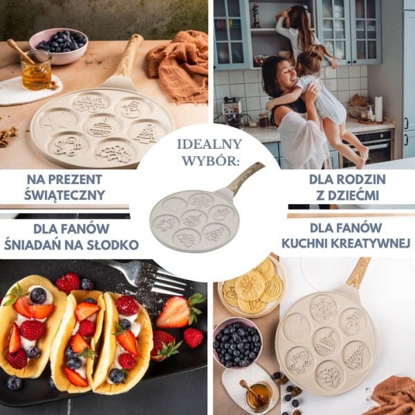 Patelnia do placków Klausberg KB-7970 (marmurkowa)