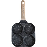 Сковорода KLAUSBERG KB-7821 з чорного мармуру 4 в 1 для млинців, яєць, панкейків