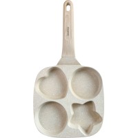 Сковорода KLAUSBERG KB-7809 бежева мармурова 4 в 1 для млинців, яєць, панкейків