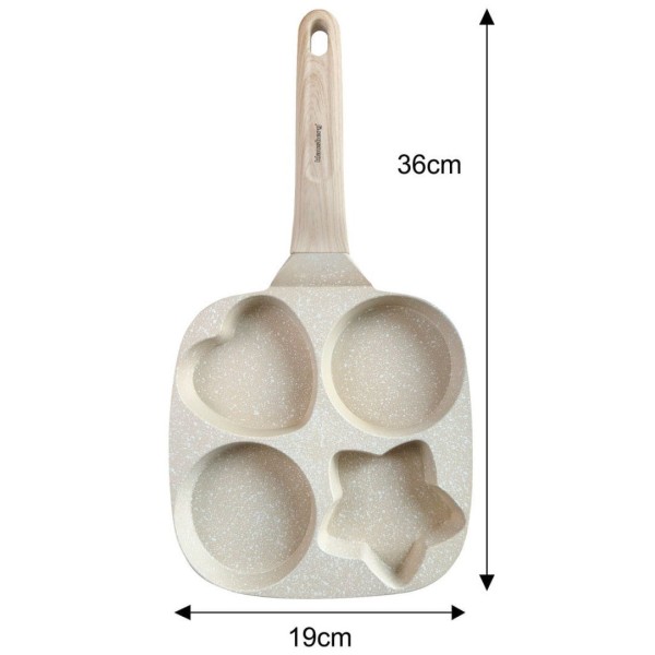 Patelnia do naleśników i jajek Klausberg KB-7809 (beżowa)