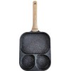 Сковорода KLAUSBERG KB-7827 з чорного мармуру 3 в 1 для яєць, млинців та тортів