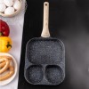 Сковорода KLAUSBERG KB-7827 з чорного мармуру 3 в 1 для яєць, млинців та тортів