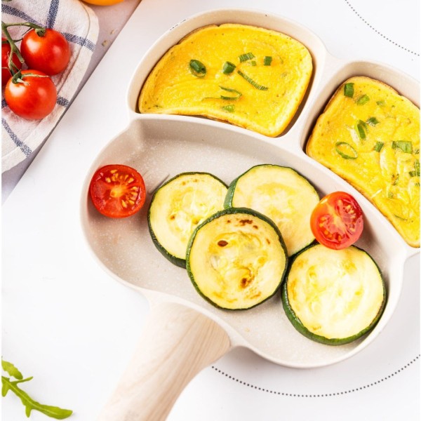 Patelnia do jajek i placków Klausberg KB-7825 (marmurkowa, beżowa)