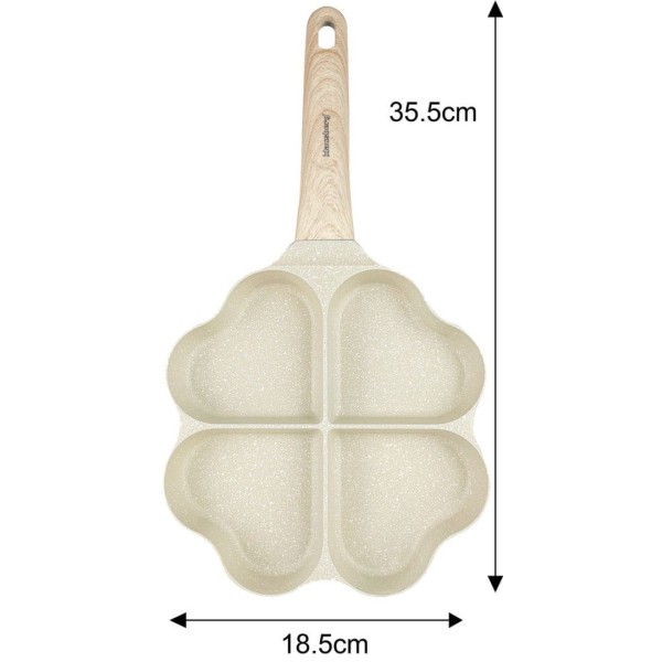 Patelnia do jajek i placków Klausberg KB-7819 (beżowa)