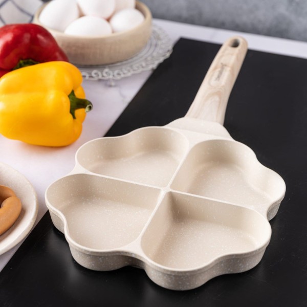 Patelnia do jajek i placków Klausberg KB-7819 (beżowa)