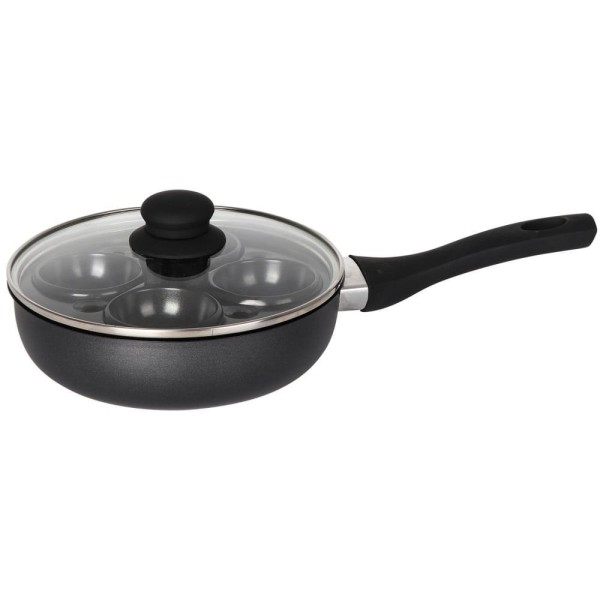 МАРМУРОВА СКОВОРОДКА З ЯЄЧНОЮ ВСТАВКОЮ 20 СМ KINGHOFF KH-1806