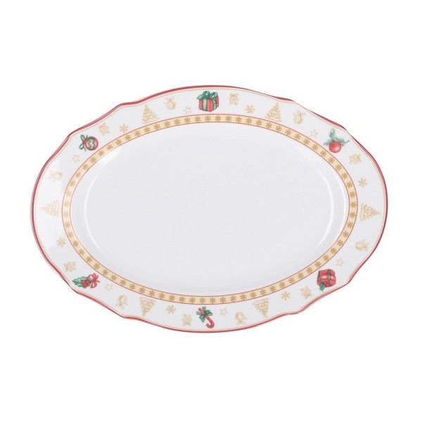 Owalna taca La Porcellana Bianca CHRISTMAS EDITION (32 cm)