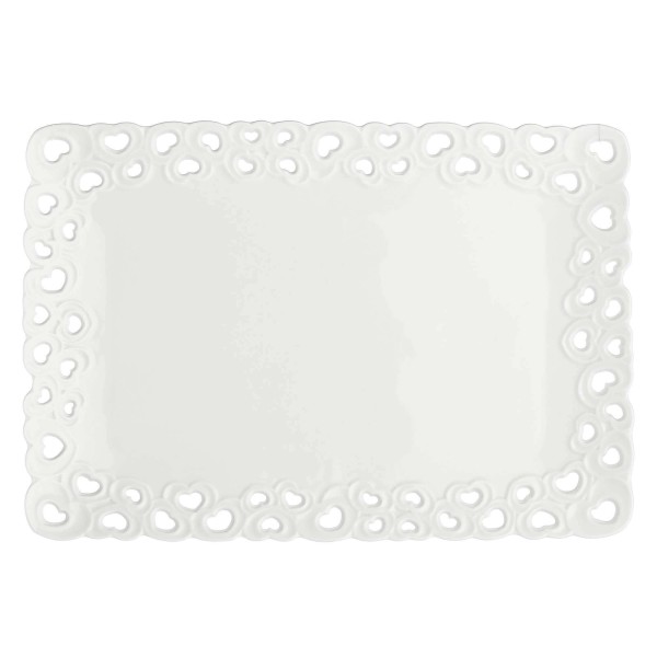 Taca do serwowania La Porcellana Bianca VALENTINO (31 x 22 cm)