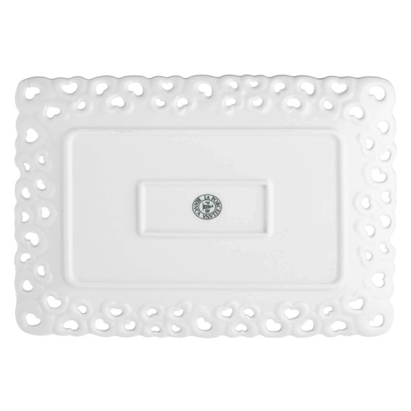 Taca do serwowania La Porcellana Bianca VALENTINO (31 x 22 cm)