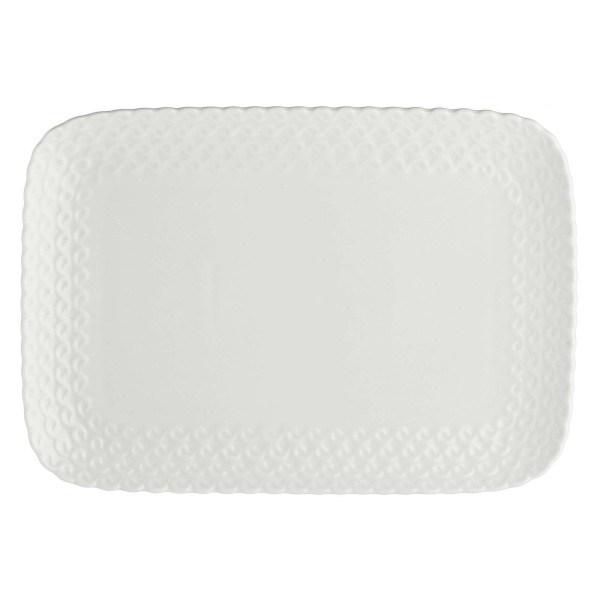 Taca do serwowania La Porcellana Bianca MOMENTI (27 x 19 cm)