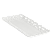 Декорований сервірувальний піднос LA PORCELLANA BIANCA VALENTINO 20 x 13 см