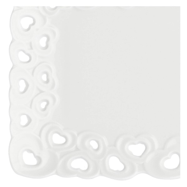 Taca do serwowania La Porcellana Bianca VALENTINO (20 x 13 cm)