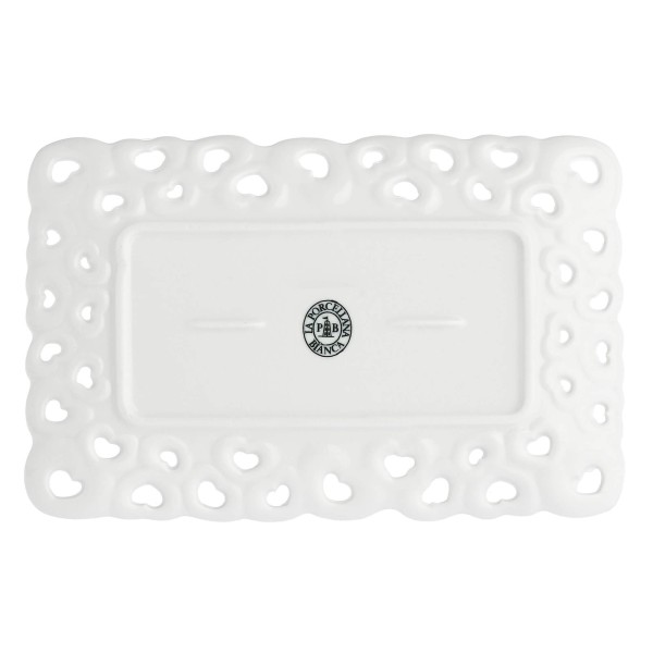 Taca do serwowania La Porcellana Bianca VALENTINO (20 x 13 cm)